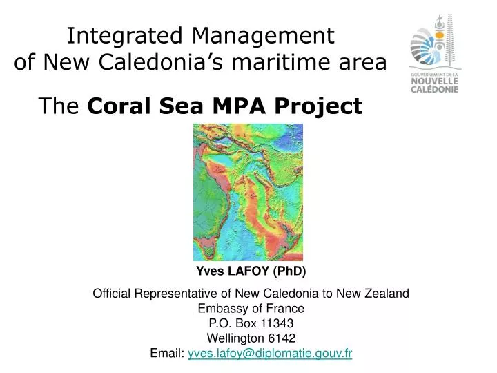 PPT - Integrated Management of New Caledonia’s maritime area The Coral ...