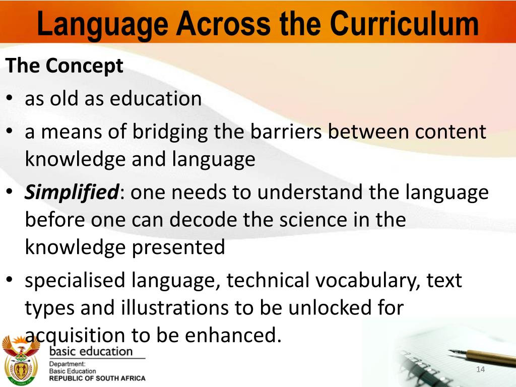 PPT - Framework strategy for Teaching English Across the Curriculum ...