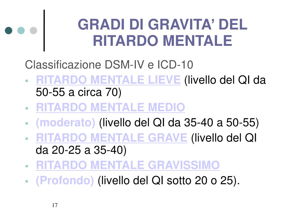 Differenza Tra Ritardo Mentale è Ritardo Cognitivo PPT - RITARDO MENTALE PowerPoint Presentation, free download - ID:4211880