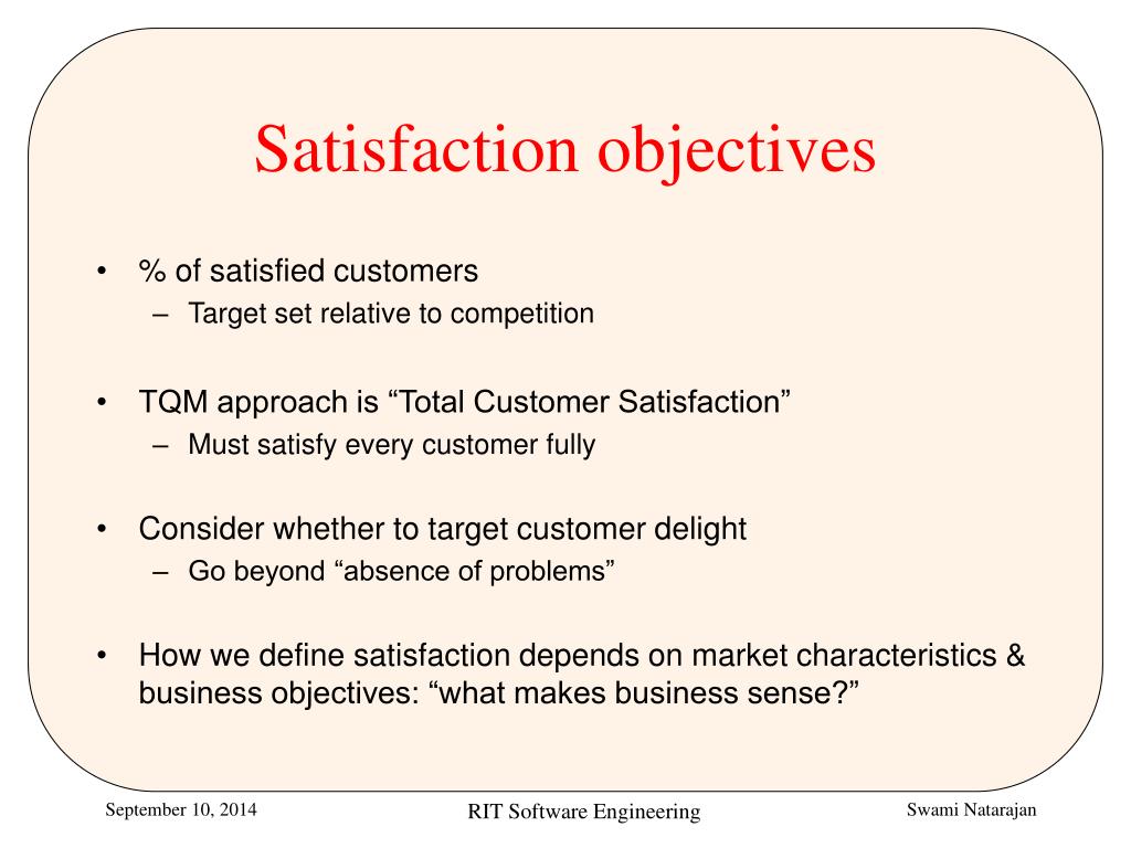 research objectives customer satisfaction