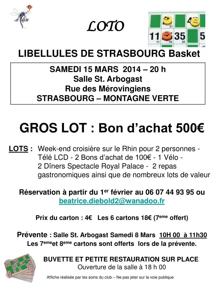 PPT - LIBELLULES DE STRASBOURG Basket PowerPoint Presentation, free  download - ID:4212380