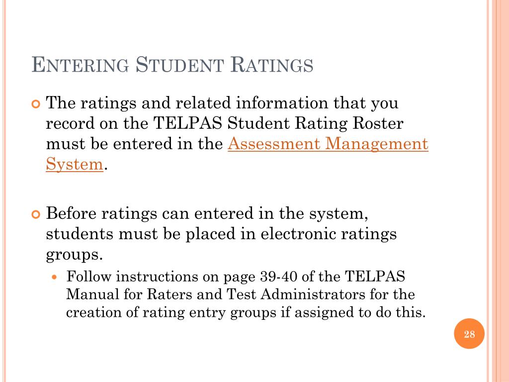 PPT TELPAS Holistic Rating and Online Reading Training PowerPoint