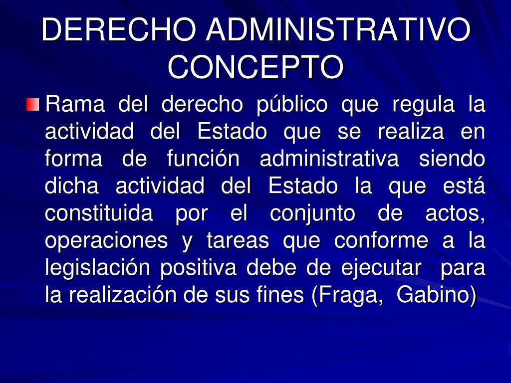 PPT - PRIMERA UNIDAD : TEORIA GENERAL DEL DERECHO ADMINISTRATIVO