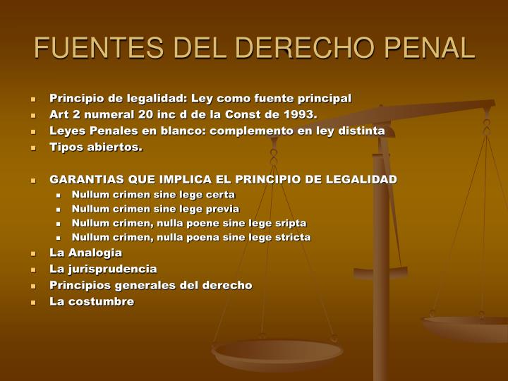 PPT - DERECHO PENAL I PowerPoint Presentation - ID:4213415