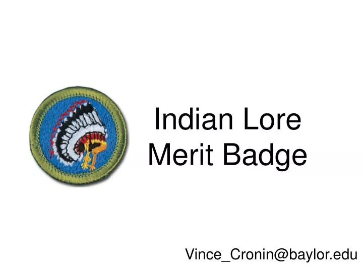 indian lore merit badge n.