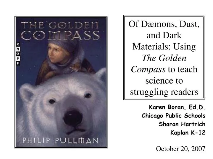 of d mons dust and dark materials using the golden compass to teach science to struggling readers n.
