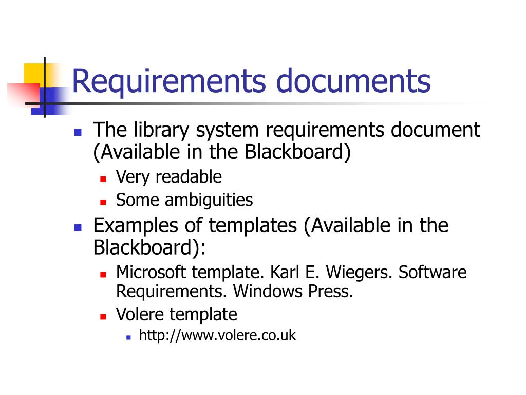 PPT - Software Requirements and the Requirements Engineering Process ...