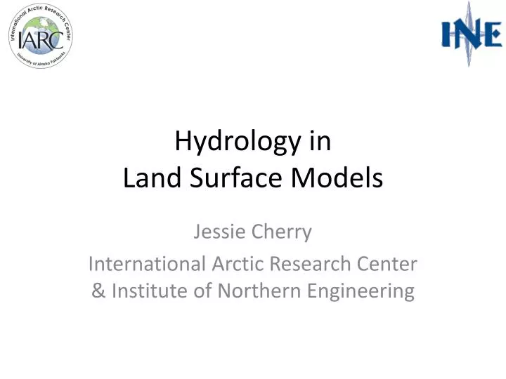 hydrology in land surface models n.