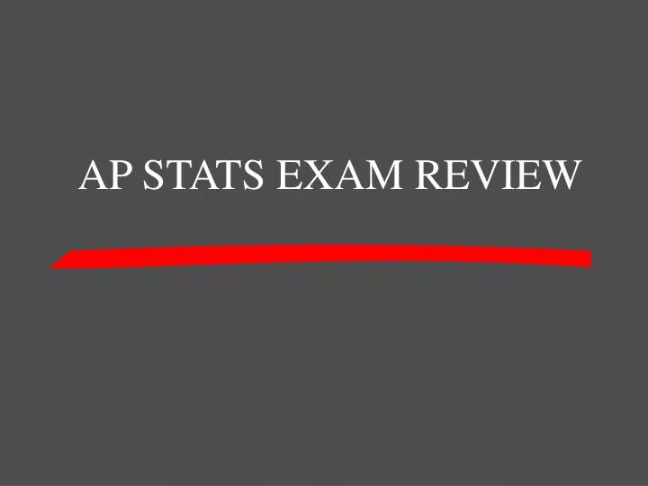 ap stats exam review n.
