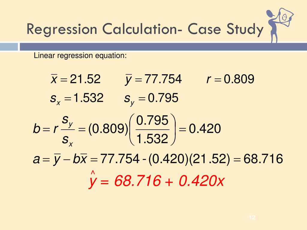 regression analysis case study examples