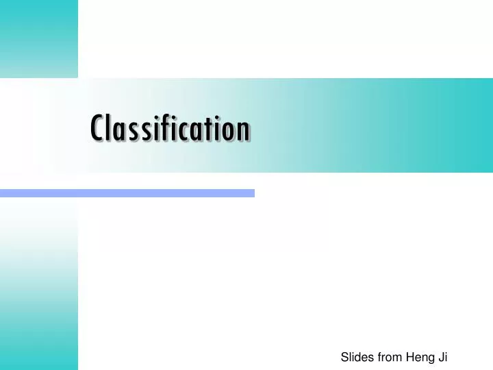 PPT Classification PowerPoint Presentation, free download ID4222022
