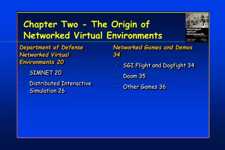 chapter two the origin of networked virtual environments n.
