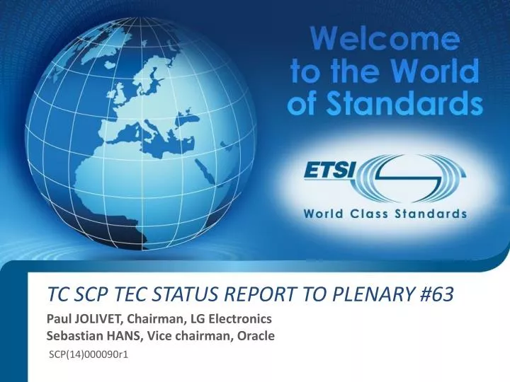 tc scp tec status report to plenary 63 n.