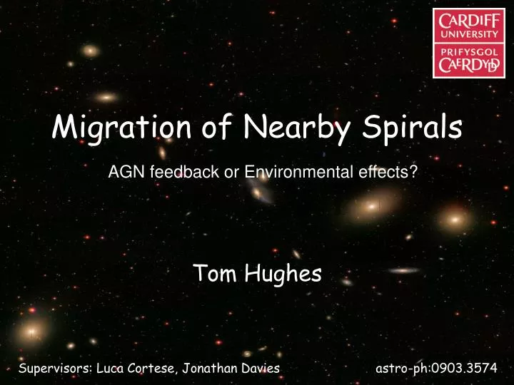 migration of nearby spirals n.