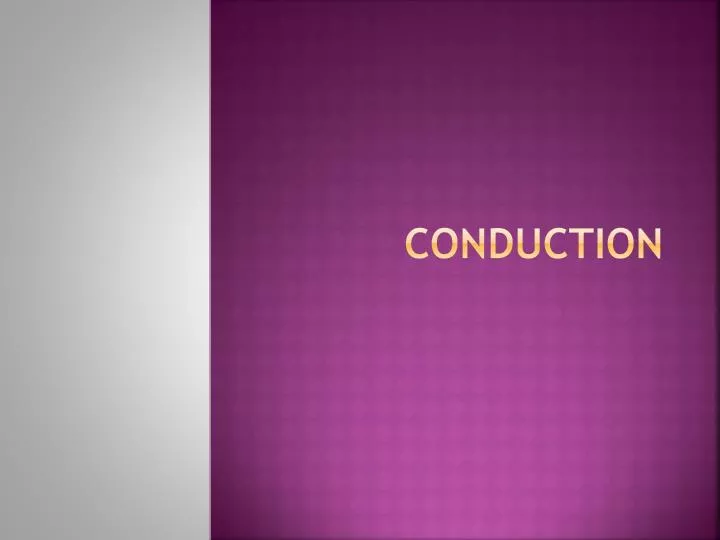 conduction n.