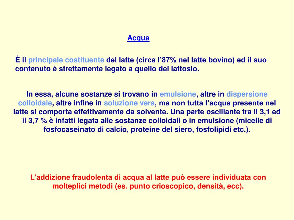 PPT - Il latte alimentare PowerPoint Presentation - ID:4225188