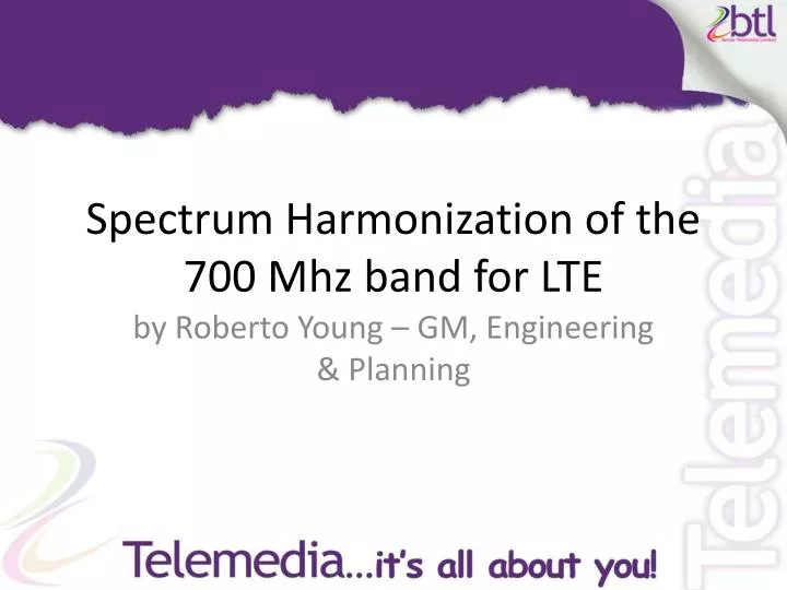 spectrum harmonization of the 700 mhz band for lte n.