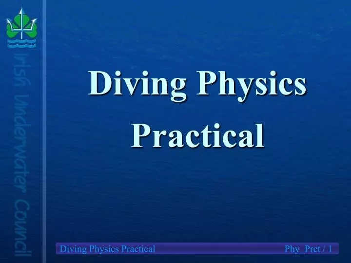 diving physics practical n.