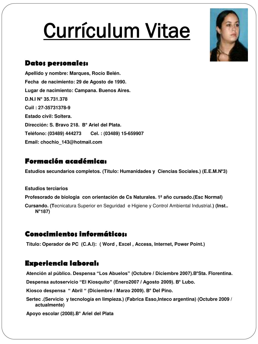 50 Modelos De Curriculum Vitae