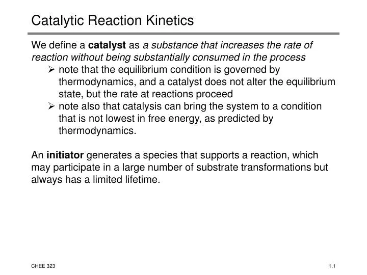catalytic reaction