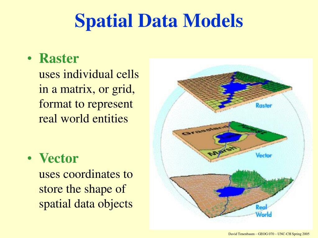 what are the representation of spatial data