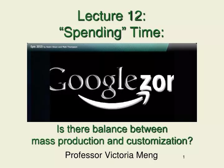 lecture 12 spending time n.