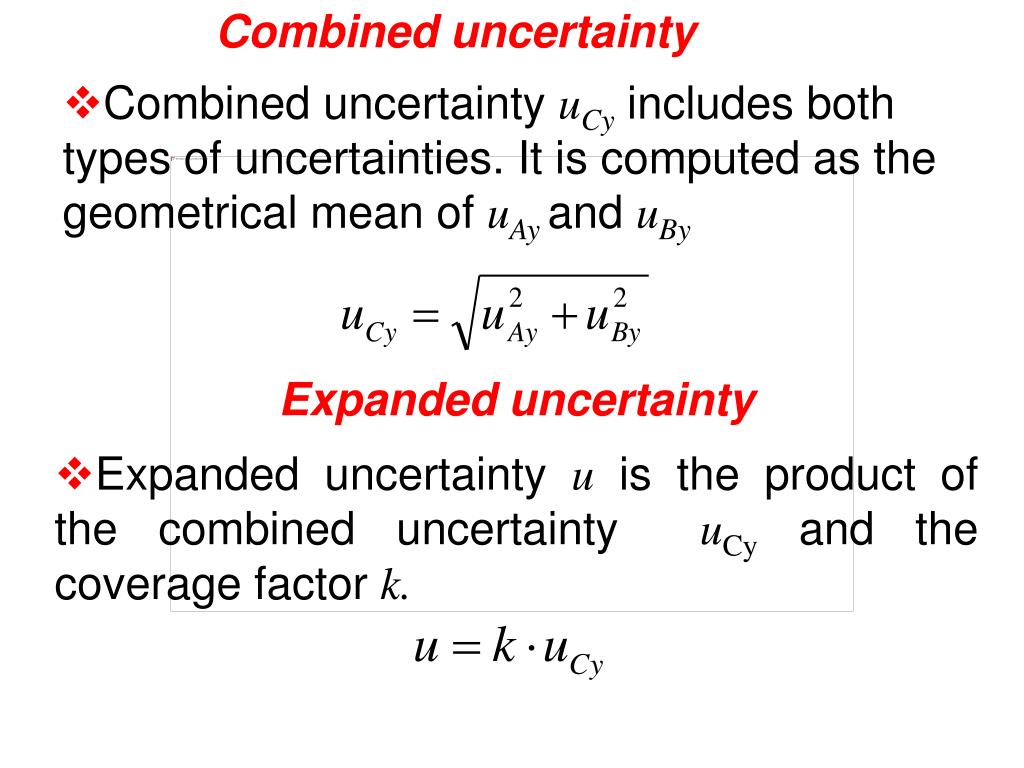 PPT - Uncertainties of measurement in EXCEL PowerPoint Presentation