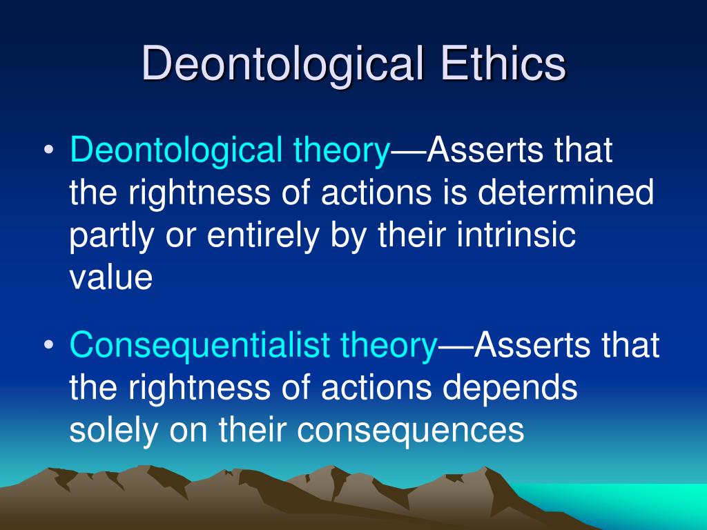 case study on deontology theory