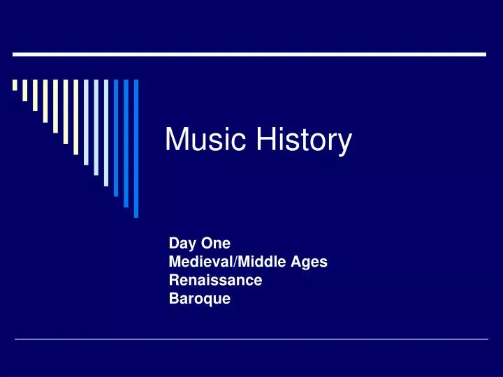presentation about music history