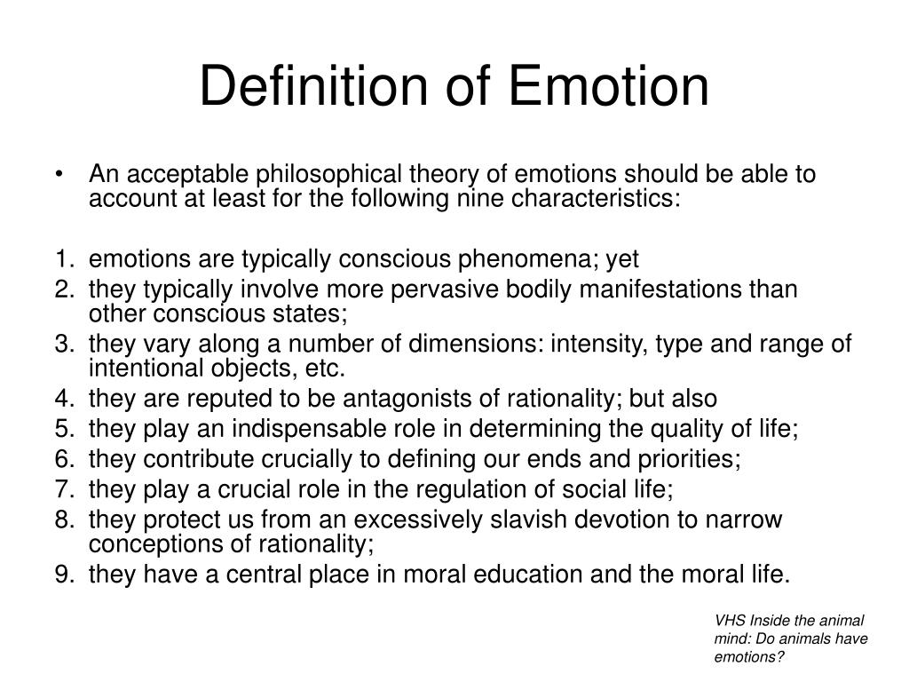 define emotion essay
