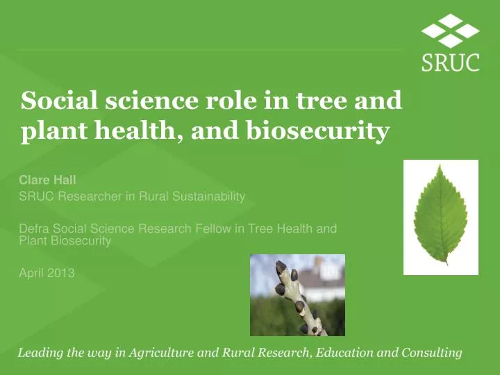 Ppt Social Science Role In Tree And Plant Health And Biosecurity -!    social science role in tree and plant health and biosecurity