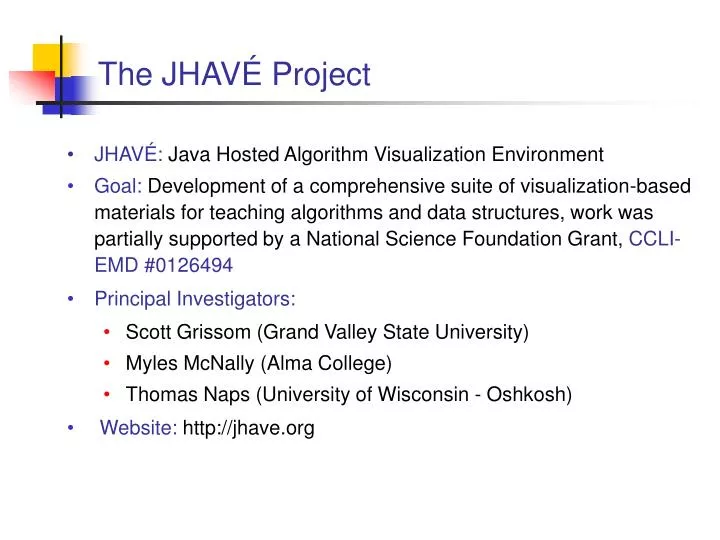 the jhav project n.