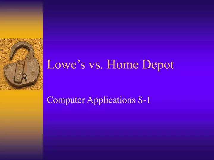 lowe s vs home depot n.