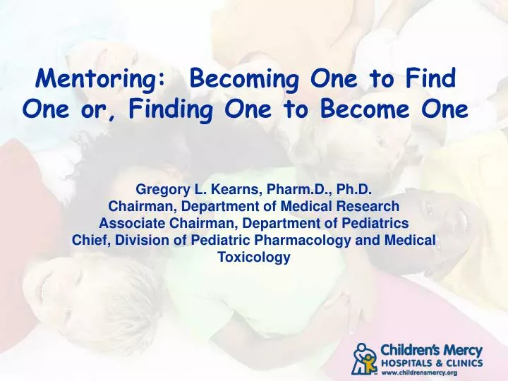 mentoring becoming one to find one or finding one to become one n.