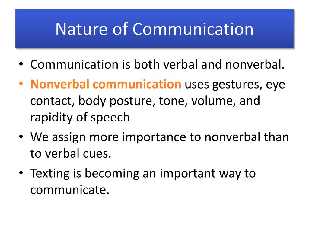 what is the nature of communication essay