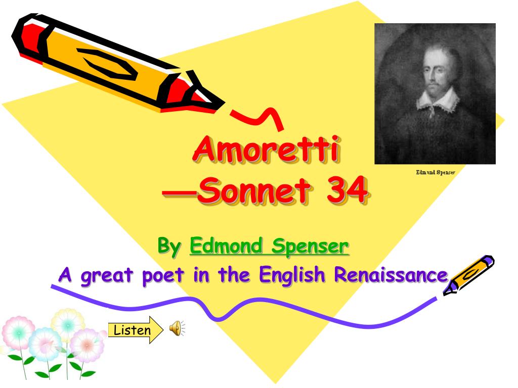 PPT - Amoretti — Sonnet 34 PowerPoint Presentation, free download -  ID:4235064