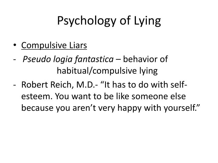 PPT - Psychology Of Lying PowerPoint Presentation - ID:4235514