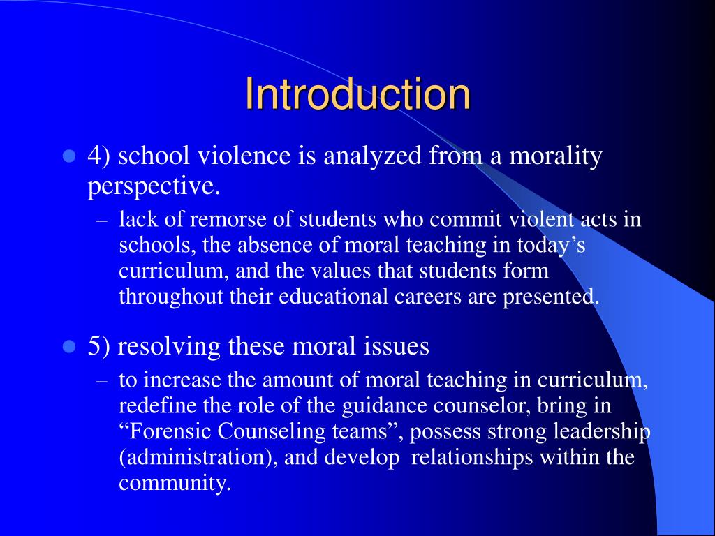 case study of school violence