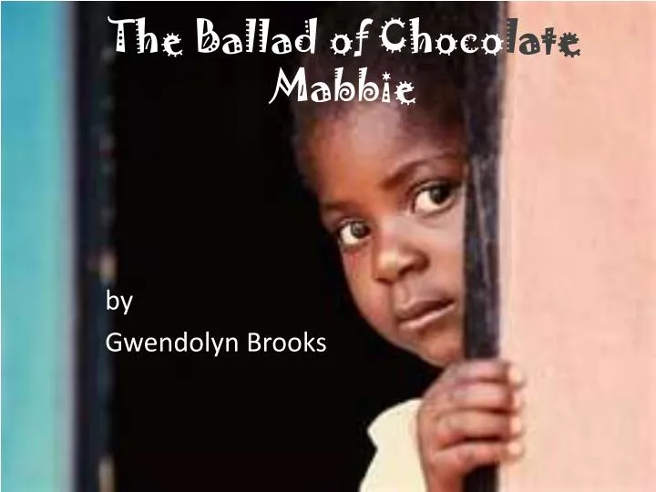 sonnet ballad gwendolyn brooks Gwendolyn brooks 1917-2000 the sonnet – ballad oh mother, mother, where is happiness they took my lover's tallness off to war buy gwendolyn brooks' poetry. sonnet ballad gwendolyn brooks Gwendolyn brooks 1917-2000 the sonnet – ballad oh mother, mother, where is happiness they took my lover's tallness off to war buy gwendolyn brooks' poetry.