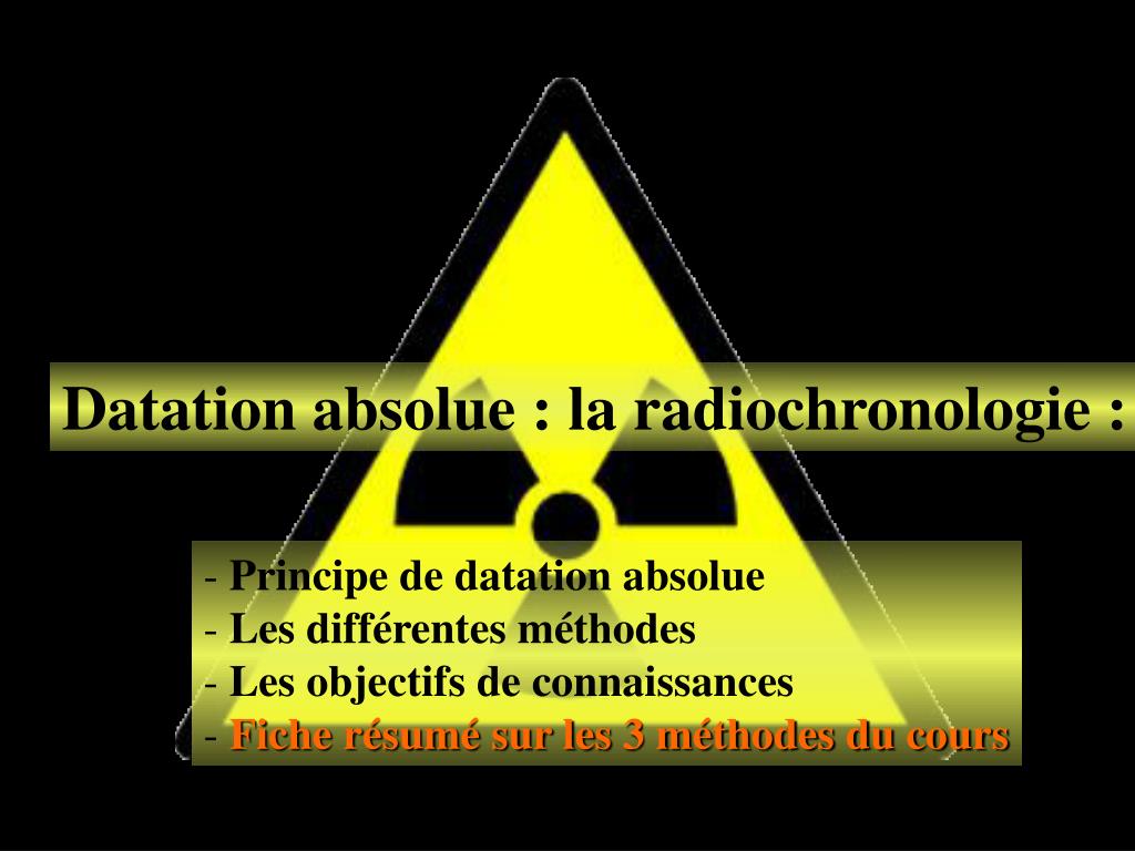 PPT  Datation absolue  la radiochronologie  PowerPoint Presentation