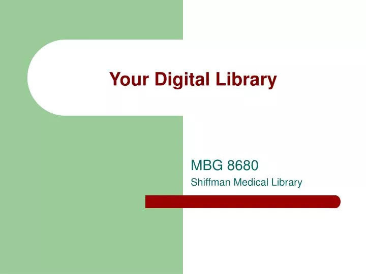 your digital library n.