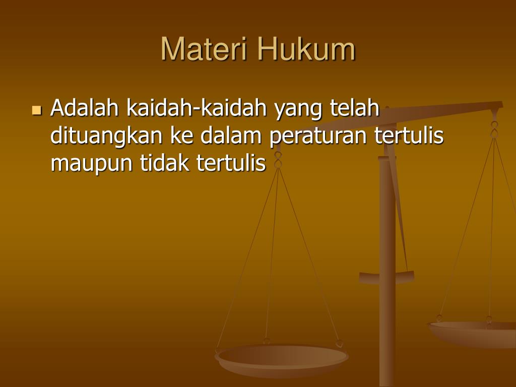 Hukum Material Dan Hukum Formal Merupakan Penggolongan Hukum ...