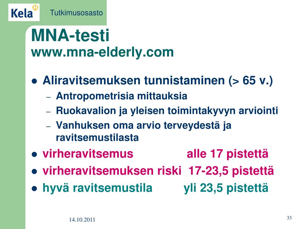 PPT - Miten Ravinto Tukee Ikääntyneen Hyvinvointia? PowerPoint ...