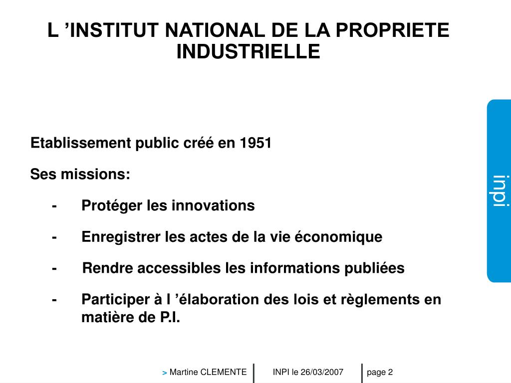 PPT - Propriété Industrielle PowerPoint Presentation, free download ...
