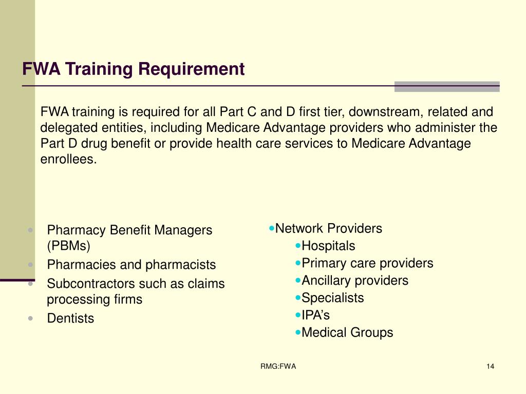 PPT Medicare Fraud, Waste and Abuse (FWA) Compliance Training