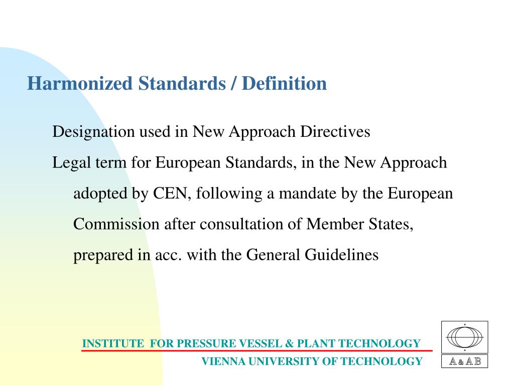 PPT - Harmonized Standards / Materials Josef L. Zeman Vienna University of  Technology PowerPoint Presentation - ID:4245431
