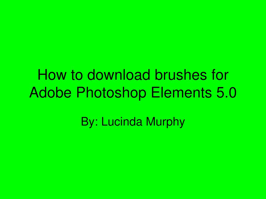 adobe photoshop 5.0 download