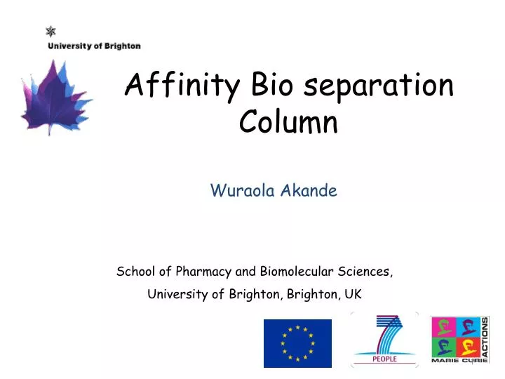 affinity bio separation column n.