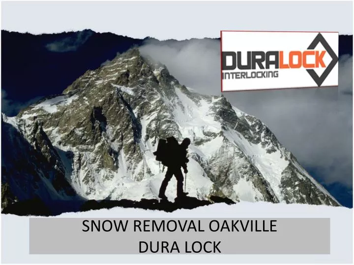 snow removal oakville dura lock n.