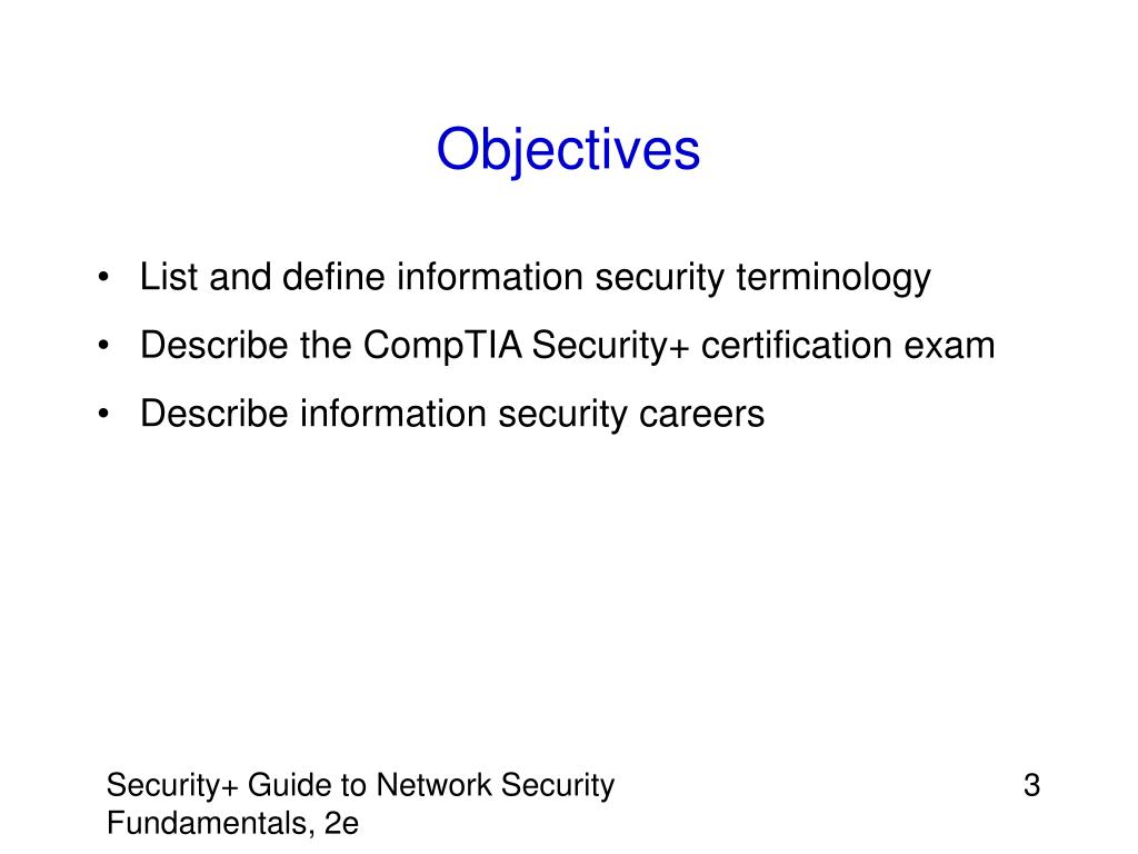 PPT - Chapter 1: Information Security Fundamentals PowerPoint ...